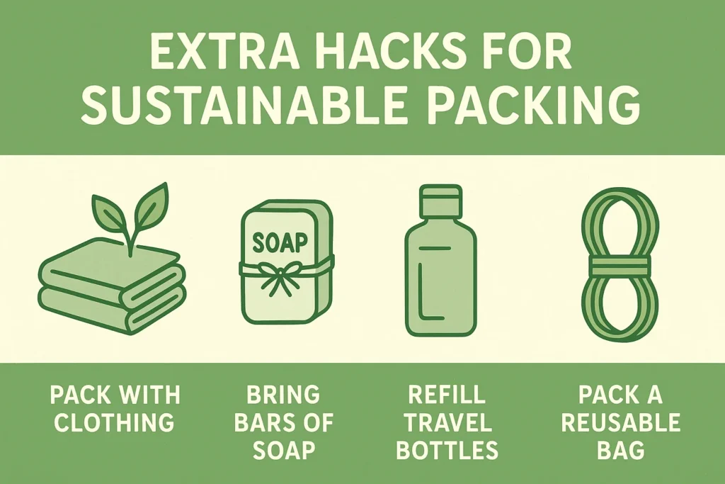 Extra Hacks for Sustainable Packing