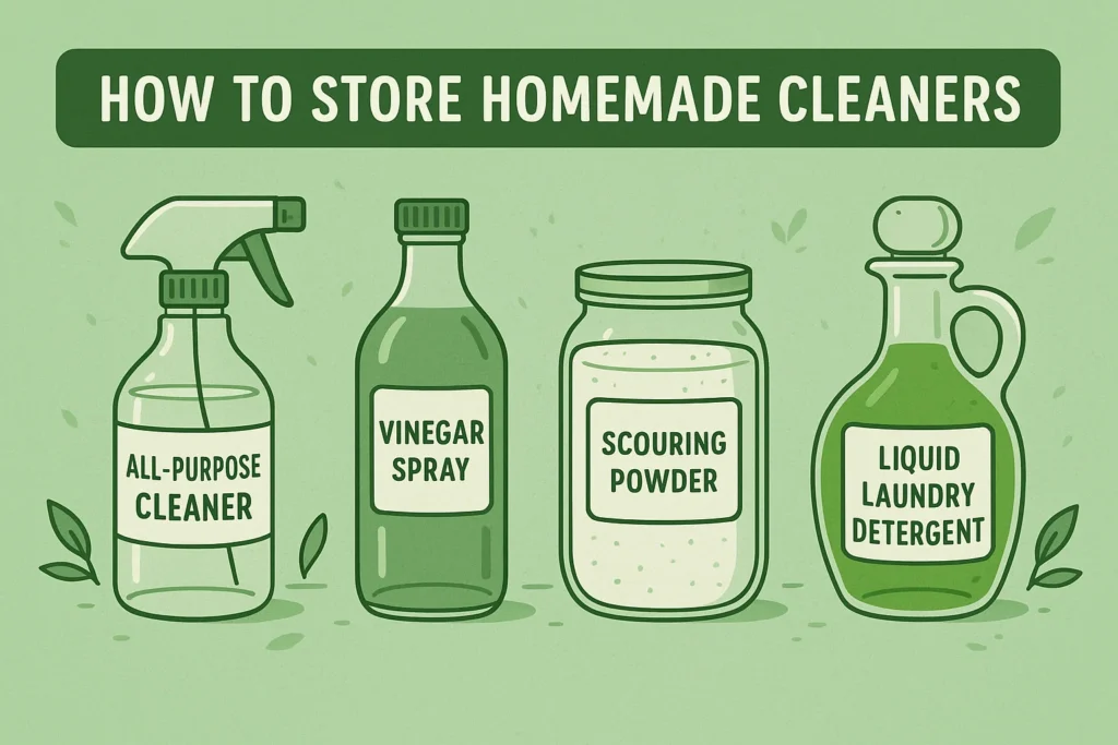 How to Store Homemade Cleaners