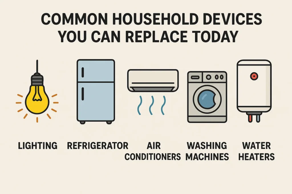 common house hold devices you can replace today to go green