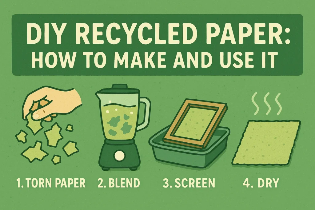 make recycled paper at home